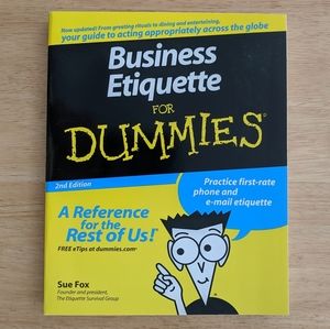 Business Etiquette for Dummies Book